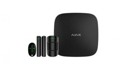 AJAX szett tartalma: 1db AJAX HUB, 1db MotionProtect, 1db DoorProtect, 1db SpaceControl fekete (AJAX_Starterkit_BLACK)