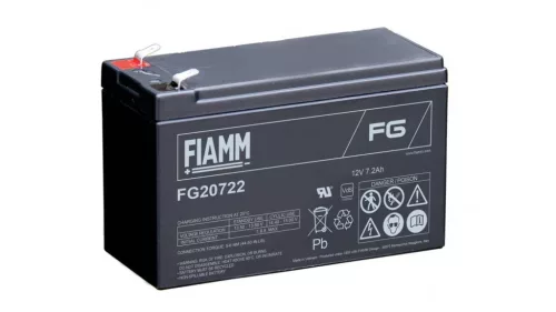 AKKUMULÁTOR 12V 7,2AH FIAMM széles sarus (AK12V-7-2AhFIAMM-SZ)