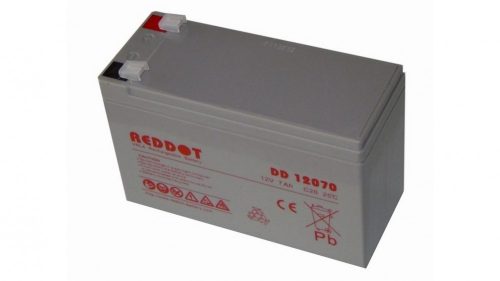 Akkumulátor, REDDOT 12V 7Ah (AK12V-7AhREDDOT)
