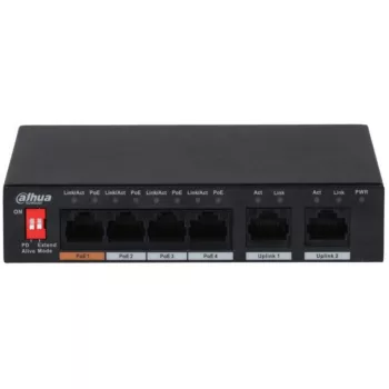 Dahua 6 port menedzselhető POE switch (CS4006-4ET-60)