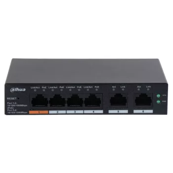  Dahua 6 port Gigabit menedzselhető POE switch (CS4006-4GT-60)