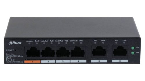 Dahua 6 port Gigabit menedzselhető POE switch (CS4006-4GT-60)