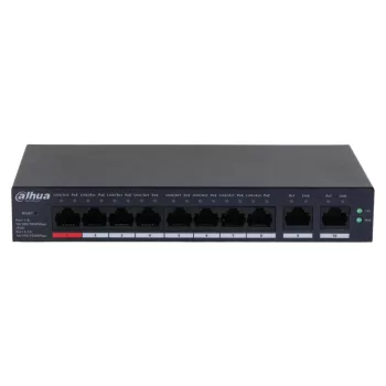   Dahua 10-port Gigabit menedzselhető POE switch (CS4010-8GT-110)