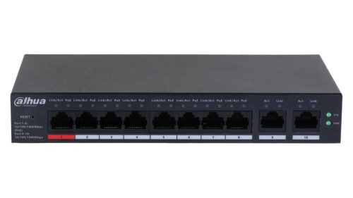 Dahua 10-port Gigabit menedzselhető POE switch (CS4010-8GT-110)