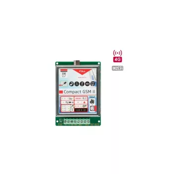   Kontaktusvezérelt átjelző, 4G, 2 bemenet + 2 relé (CompactGSM-II-4G)