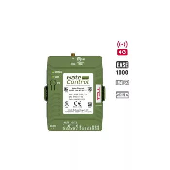   GSM alapú távvezérlő elektromos kapukhoz és sorompókhoz (GateControlBase1000-4G-DIN-Rail)