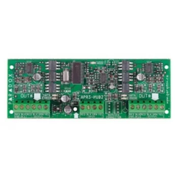  Buszosztó- és erősítő modul, Digiplex és Spectra központokhoz (HUB2)