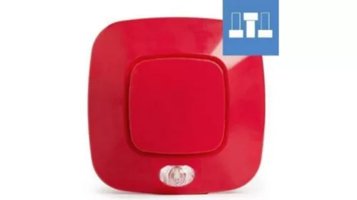 INIM alacsony fogyasztású címezhető huroktáplált piros hang/fényjelző (IMT-ES2021RE)