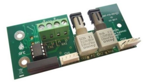 Optikai hálózati + RS422 kommunikációs modul, Chameleon hálózatba (INT-MIX-FORS422-P2P)