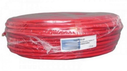 JE-H(St)H E90 1x2x0,8 tűzálló kábel merev, árnyékolt, piros LSOH (JE-H(St)H E90 1x2x0,8)