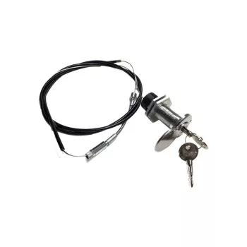   Külső kulcsos vésznyitó készlet fémkábellel, szigetelt billenő kapukhoz (KEY-HAL1S)
