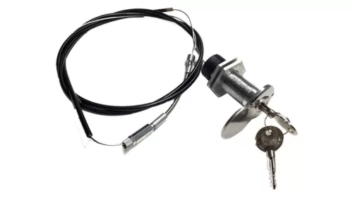 Külső kulcsos vésznyitó készlet fémkábellel, szigetelt billenő kapukhoz (KEY-HAL1S)