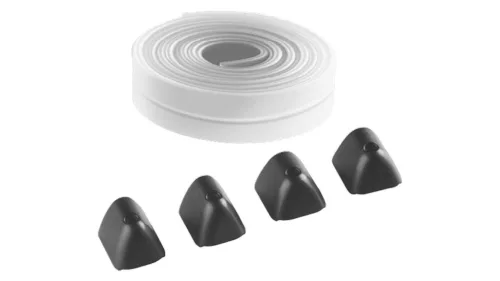 Transzparens gumiszalag 4 m-es sorompókarhoz, 8 m-es kiszerelésben (KEY-PROFT)