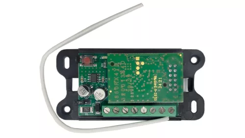 2 csatornás, univerzális rádiós vevő, 1000 tárolható fix/ugró kód, AC-DC 12-24V (KEY-RXM23K)