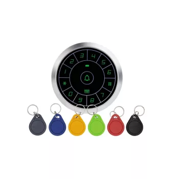   Érintőgombos kültéri RFID olvasó és kódzár (KIT-CON-A8)