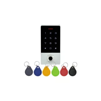  Érintőgombos kültéri ujjlenyomatolvasós RFID kódzár (KIT-CON-FP1)