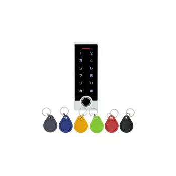   Érintőgombos kültéri ujjlenyomatolvasós RFID kódzár (KIT-CON-FP2)