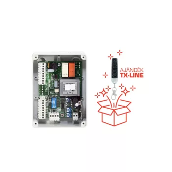   Kétmotoros vezérlés univerzális 433Mhz vevővel, ajándék TX-LINE adóval (LUX-2plus)
