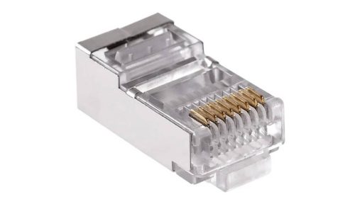RJ45 CSATLAKOZÓ DUGÓ ÁTMENŐ FTP kábelre (RJ45_DUGO_ATMENO_FTP)