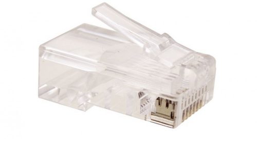 RJ45 CSATLAKOZÓ DUGÓ ÁTMENŐ UTP Cat6 kábelre (RJ45_DUGO_ATMENO