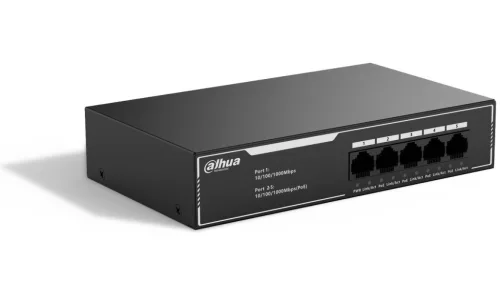 Dahua 5 port gigabit PoE switch 4 PoE porttal (SG1005LP)