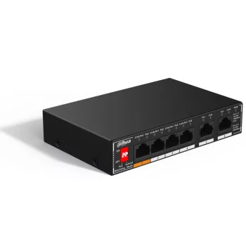 Dahua 6 port gigabit PoE switch 4 PoE porttal (SG1006P)