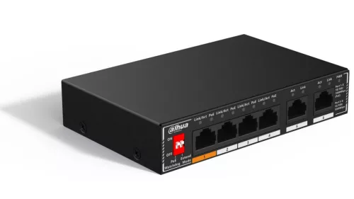 Dahua 6 port gigabit PoE switch 4 PoE porttal (SG1006P)