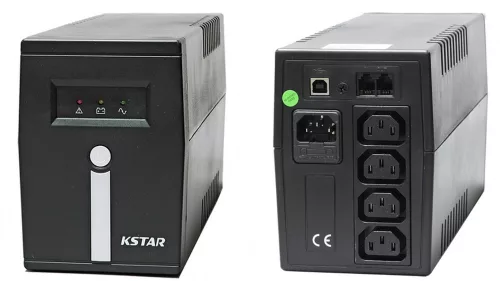 KSTAR Micropower 600VA USB, LED szünetmentes tápegység (UPSKSTAR600VA)