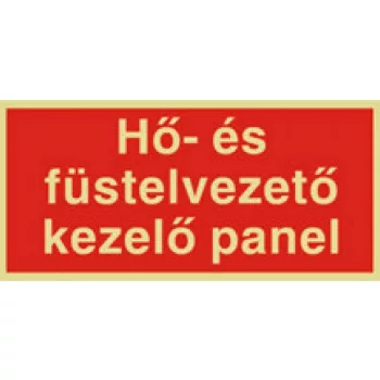   UTÁNVILÁGÍTÓS TÁBLA 200x100  HŐ ÉS FÜSTELVEZETŐ (UTÁNVIL.K05b)