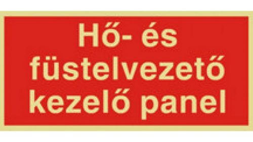 UTÁNVILÁGÍTÓS TÁBLA 200x100  HŐ ÉS FÜSTELVEZETŐ (UTÁNVIL.K05b)