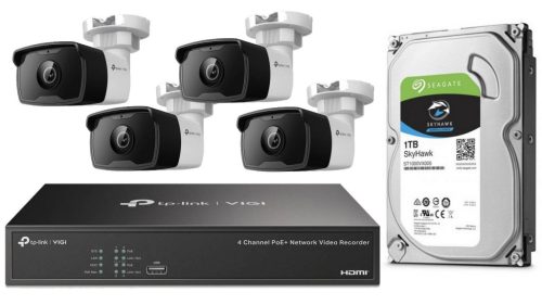 VIGI szett 4MP csőkamera+NVR+HDD (VIGIC340Iszett)