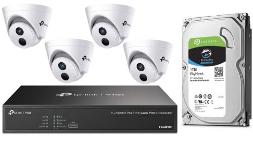 VIGI szett 4MP dómkamera+NVR+HDD (VIGIC440Iszett)