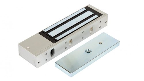 Rátét síkmágnes, 500kg tartóerő, 12/24Vdc, 265x73x39mm, visszajelző LED (ZOA-500)