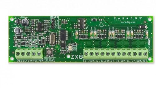 8/16 zónás, buszos zónabővítő modul, EVO, MG / SP, és Digiplex központokhoz (ZX8)