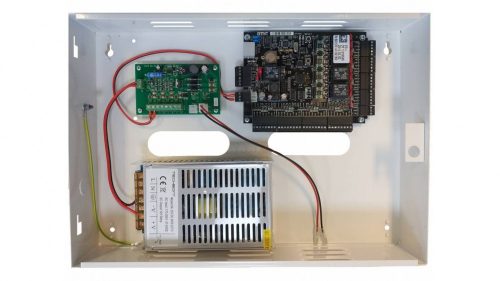 OTIC beléptető rendszer vezérlőpanel + 5AP4 tápegység + doboz akku teszt nélkül (otic-eco-dobozolt)